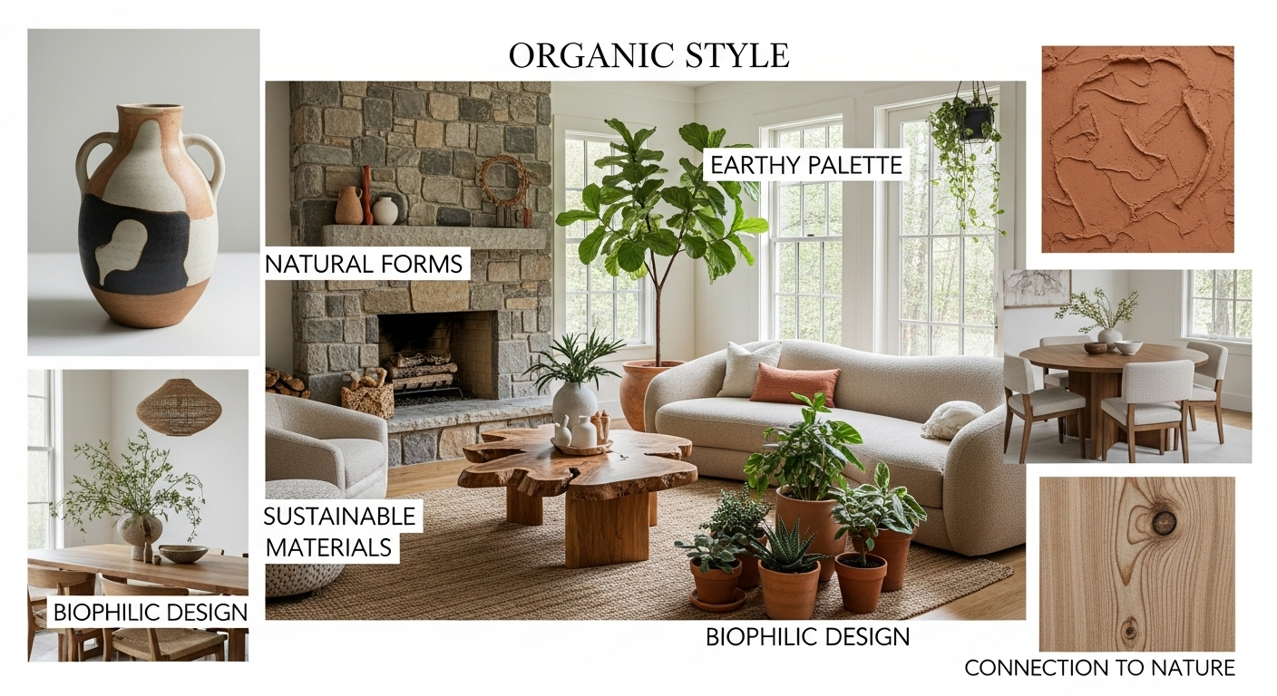 Đặc Điểm Nhận Diện Của Phong cách thiết kế nội thất Organic