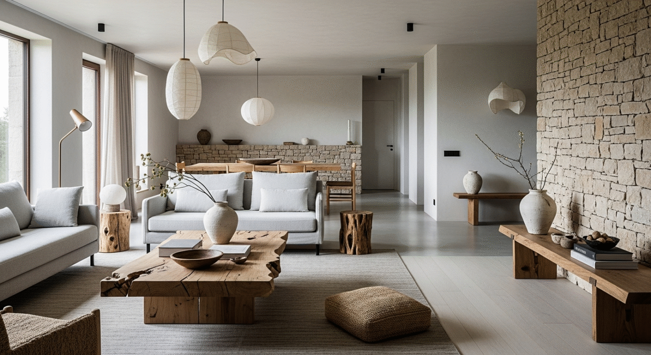 phong cách nội thất Minimalist và Wabi Sabi