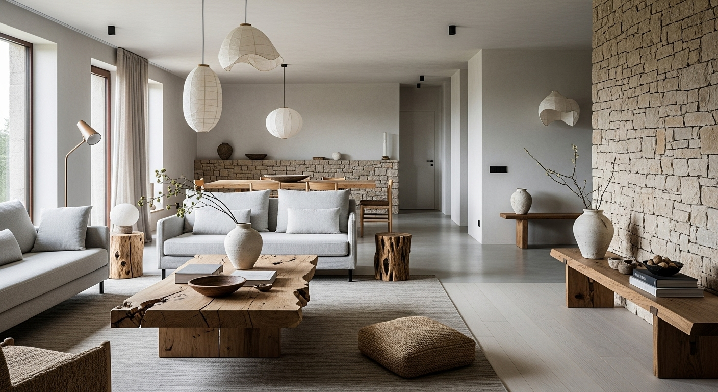 phong cách nội thất Minimalist và Wabi Sabi